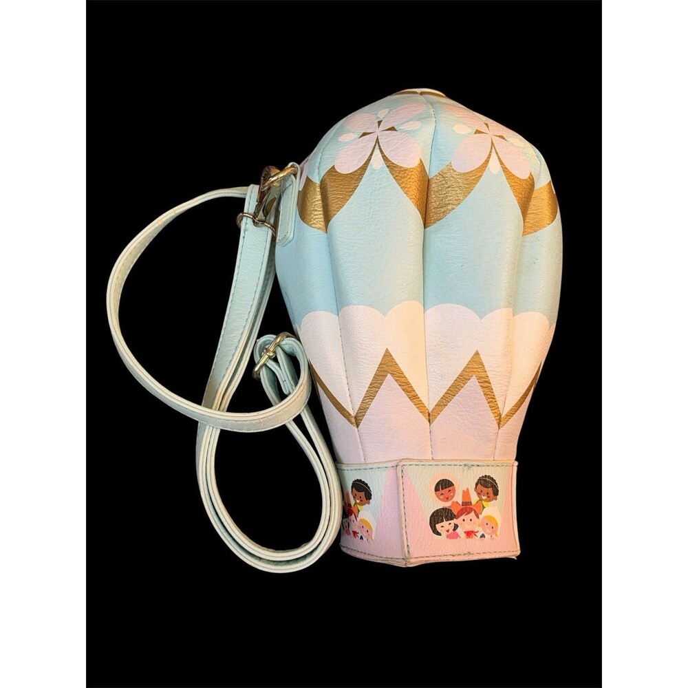 New Disney Parks Dress Shop Small World Hot Air Balloon Crossbody Bag